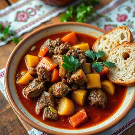 Croatian Beef Stew Recipe - Pasticada You'll Love